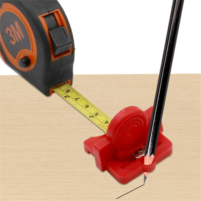 1pc trebearbeidingsskriver merke linjemåler trebearbeiding sentersliper vinkellinjemåler snekkerbord kutter linjal