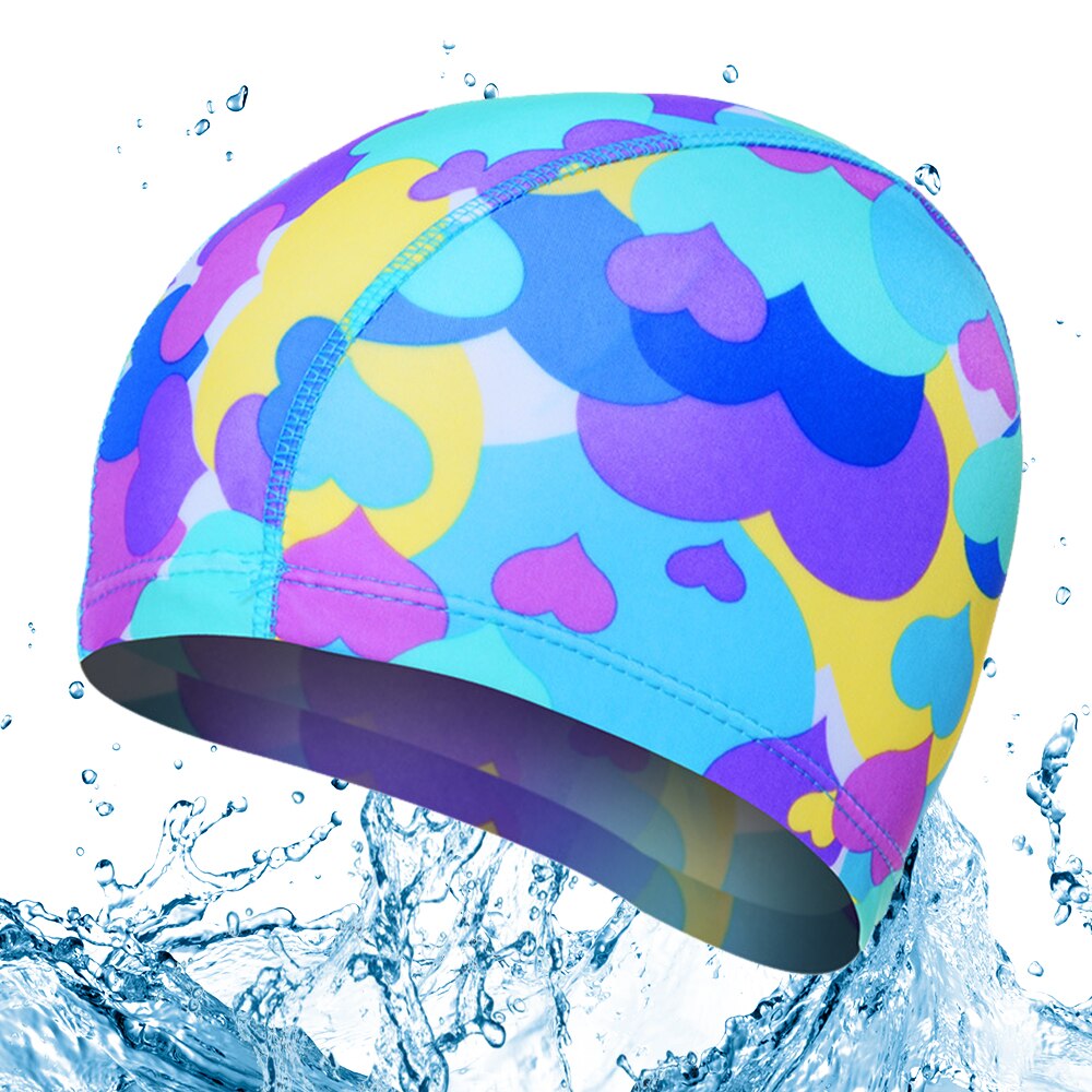 Women Men Swimming Cap Waterproof Fabric Protect Ears Long Hair Sports Siwm Pool Swimming Hat Swimming Accessories: Yellow