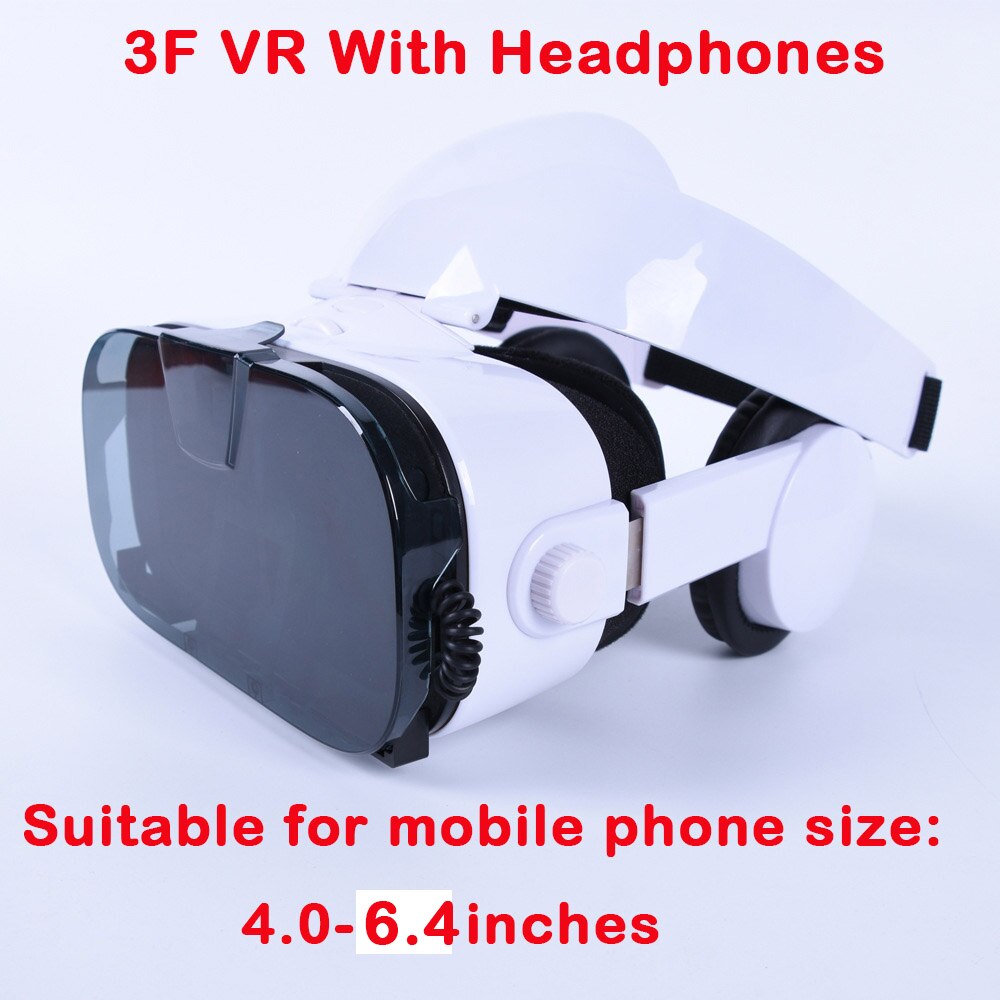 Fiit VR 3F 112 FOV Virtual Reality Glasses Remote 3D Android Cardboard VR 3D Headset Stereo Helmet Box for Smartphones 4.7-6.4