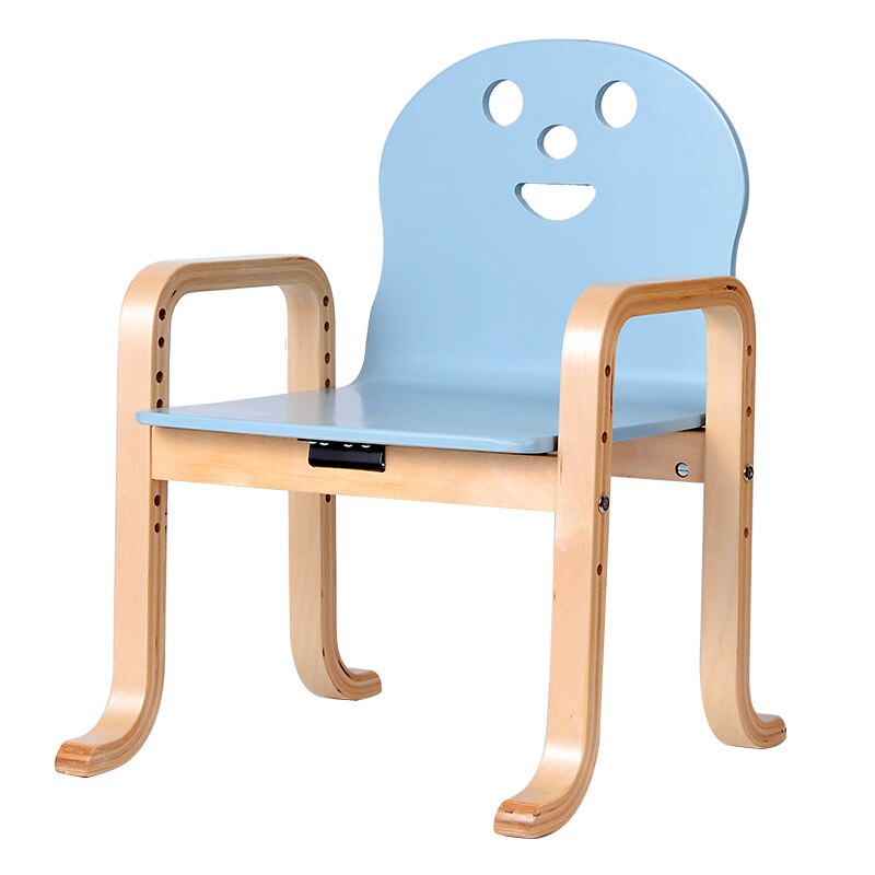 Louis sillas para niños, guarderías, respaldo Simple moderno, hogar, madera maciza, se puede levantar