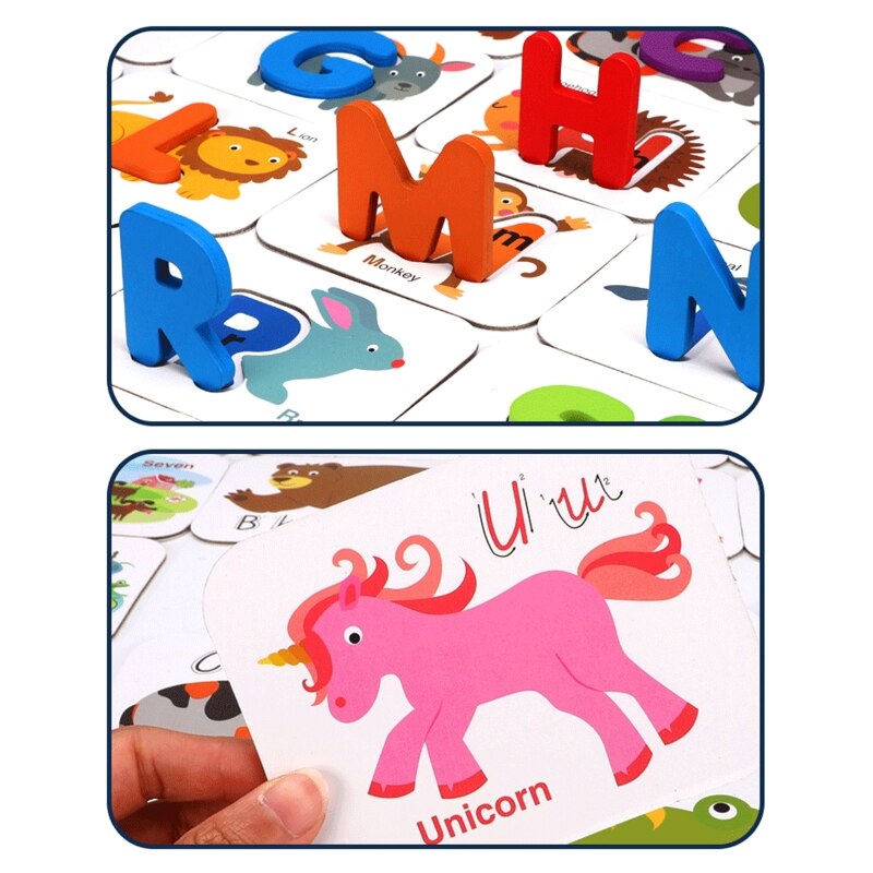 Wooden Puzzle Early Learning Cognitive Shape Match... - Vicedeal