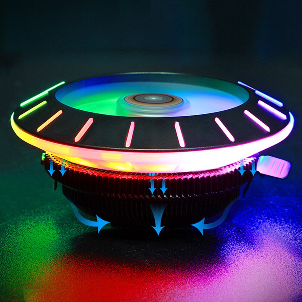 PC Computer Water Cooling Accessories UFO X120 3PIN CPU Cooler Fan Radiator Desktop PC Lighting Quiet Cooling System