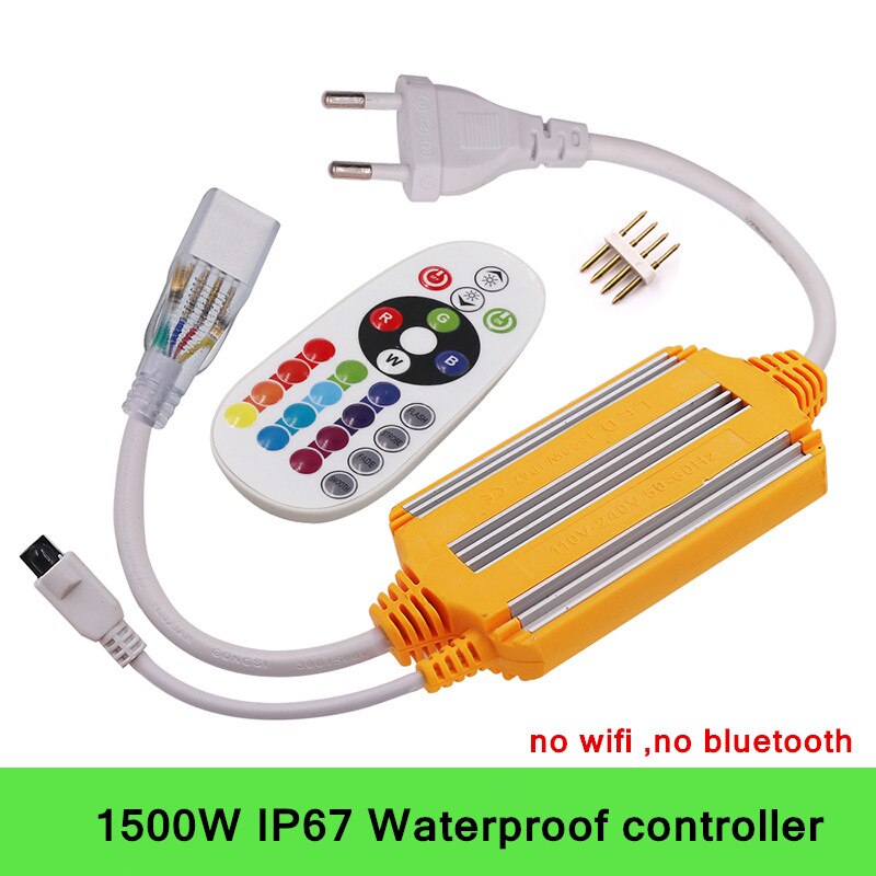 Regulador de intensidad con Bluetooth para música, controlador WIFI de 110V, 220V, 750 V, 1500W, para luz de 5050 Tira de LED RGB de neón, aplicación para IOS/Android