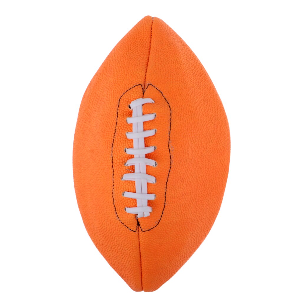 Orange no .9 standard amerikansk fotboll boll för sport träning träna rugby boll