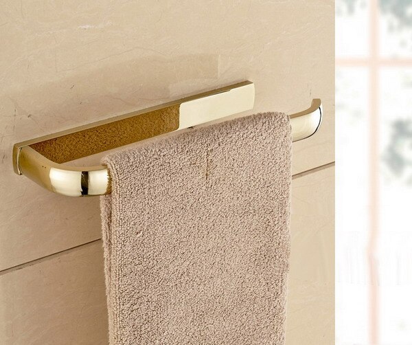Luxe Goud Kleur Messing Moden Badkamer Accessoires Wandmontage Badkamer Hardware Sets Handdoek Bar LJ019: Towel Ring
