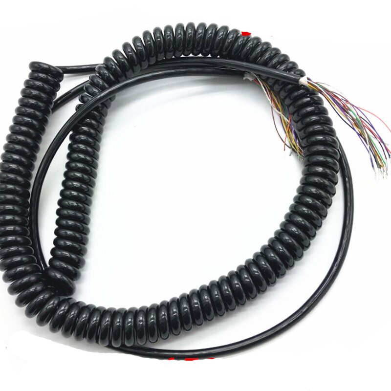 15 16 17 19 21 26 kerner fjeder spiral kabel coiled kabel til cnc håndholdt encoder manuel pulsgenerator mpg