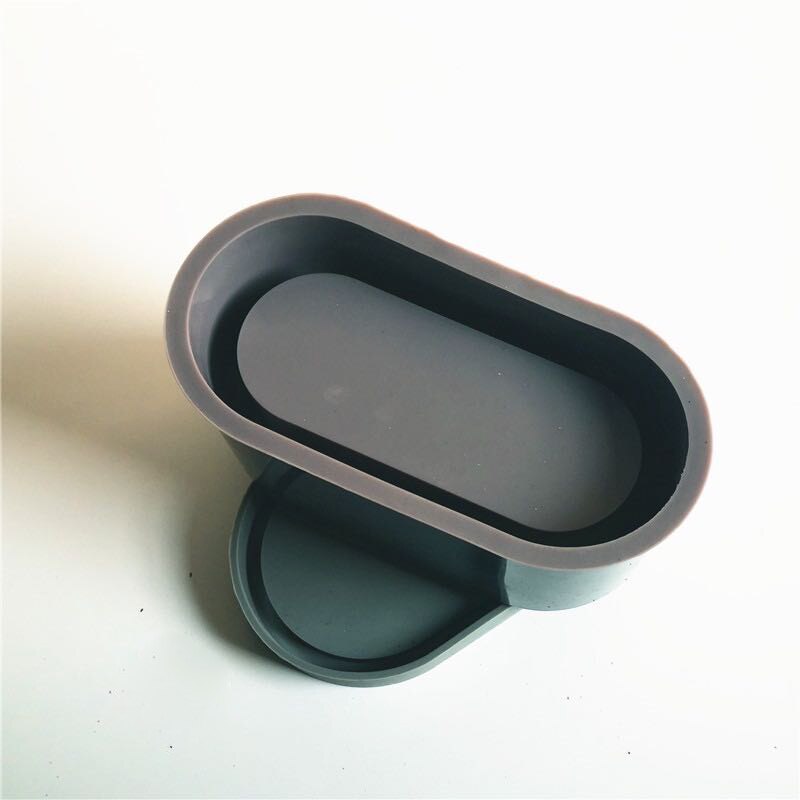 Concrete Planter Molds Silicone Molds for Concrete Cement DIY Flower Pot Molds Oval Garden Pot Molds Silicone Oval Tray Molds