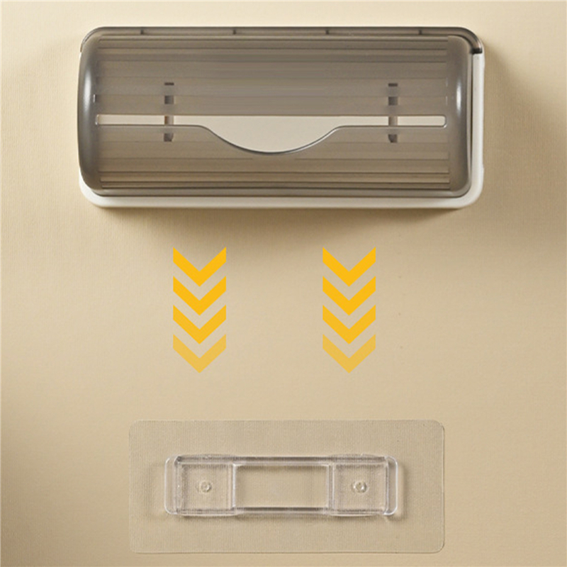 Soporte de bolsa de plástico para cocina, organizador para colgar en la pared, caja de almacenamiento de bolsas de basura, bolsa de basura para baño, dispensador de cubo, accesorio de cocina