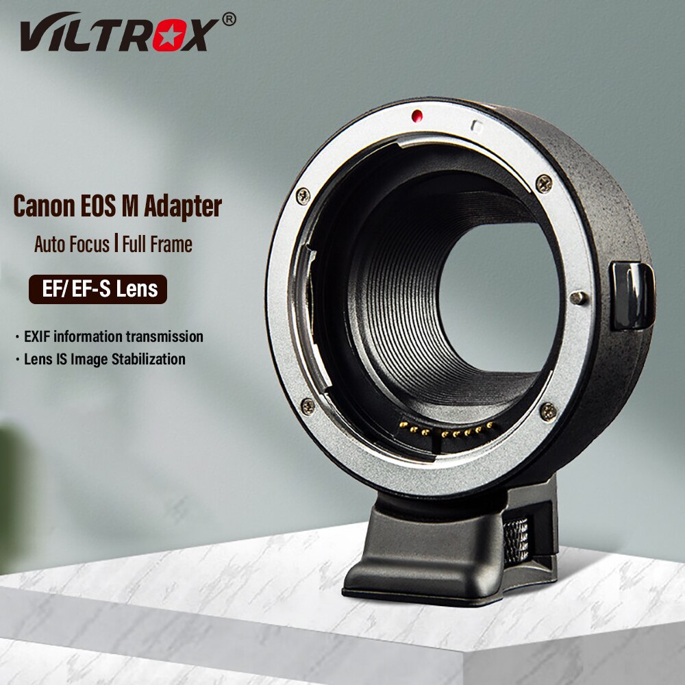 Viltrox EF-EOSM – bague d&#39;adaptation d&#39;objectif à mise au point automatique, pour Canon EOS EF EF-S à EOS M EF-M, appareil photo M2 M3 M5 M6 M10 M50 M100