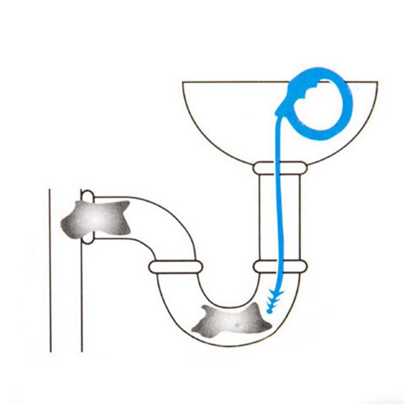 Drain Cleaner Retractable Drain Snake Pull Out Hair Drain Pipe Dredging Tools Sticks Clog Remover Cleaning Tools