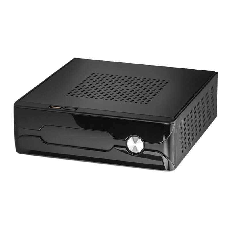 C60 MINI-ITX USB 2.0 HTPC Boitier ITX SECC Tôle Exquis et Compact Boîtier D'ordinateur De Bureau Adapté pour le Bureau: Default Title