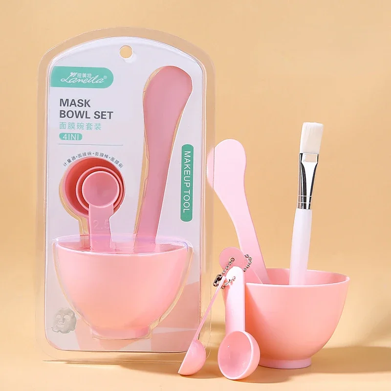Juego de 9/6/Uds., cuenco para máscara rosa, máscara Facial completa, herramientas de belleza DIY, tazón para mezclar máscara Facial, cepillo, cuchara, palo, herramienta, Kit de cuidado Facial: Naranja