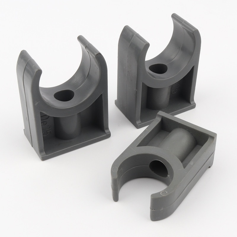 Nuonuowell 3 st/lot  id 20 ~ 50mm pvc rörklämma trädgård mikrobevattning kopplingar u-typ rör rem klämma vattenrör kopplingar