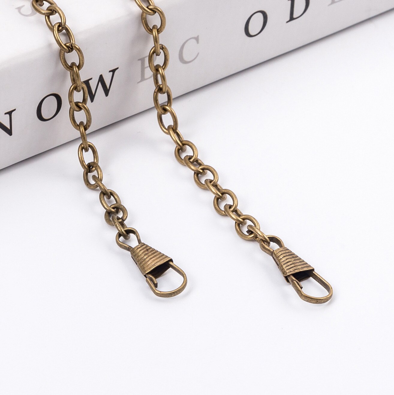 60/120cm Handbag Metal Chains Shoulder Bag Strap DIY Purse Chain Gold Silver Bag Handles Bag Accessories Chain: 60cm Bronze