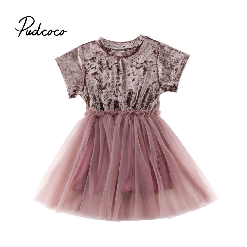 Princess Baby Girl Dress Party Birthday Dress Summer Velvet Tulle Tutu Dress Vestido Infantil Tulle Wedding Dresses Newborn