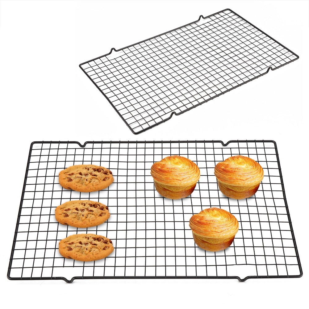 Rvs Koeling En Bakken Rack Anti-aanbak Koken Grill Tray Voor Biscuit/Cake/Brood