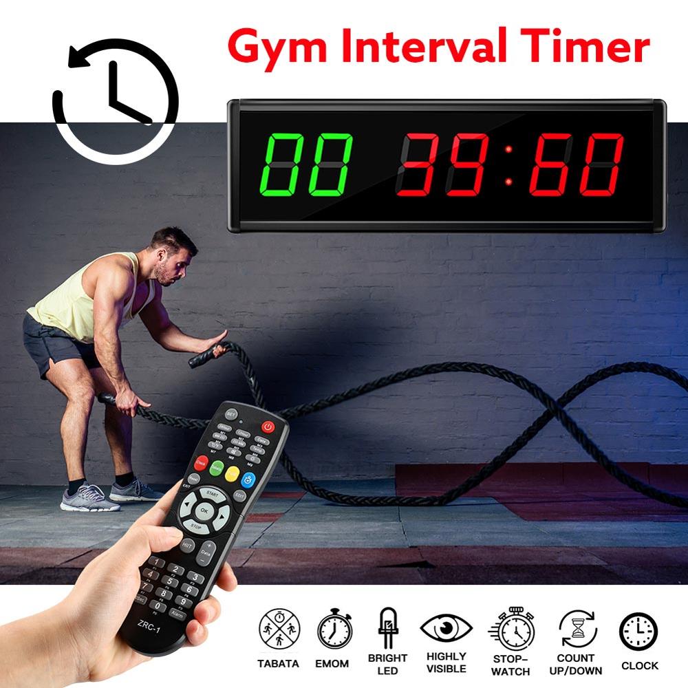 Minuterie LED de Crossfit à intervalle, compte à rebours alterné, chronomètre d&#39;entraînement et de repos, , 1.5