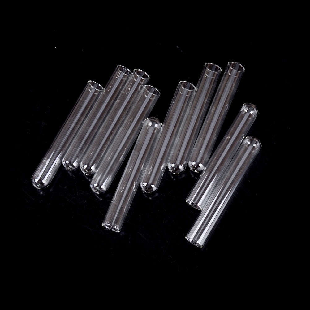 10pcs 100mm 4 Inch Long Thick Wall Test Tube Pyrex Glass Blowing Tubes