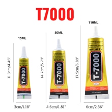 15ml 50ml 110ml bulaien  t7000 sort kontakt selvklæbende lim reparationslim med præcisionsapplikatorspids