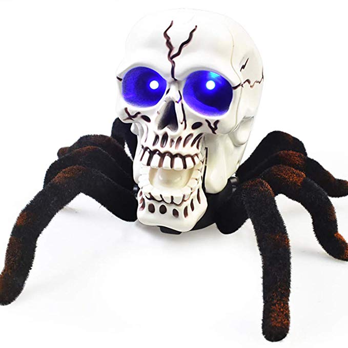Afstandsbediening Skull Spider Speelgoed RC Speelgoed Skelet Spider Licht Angstaanjagende Speelgoed Horrible Ghost Skelet Wolf Spider