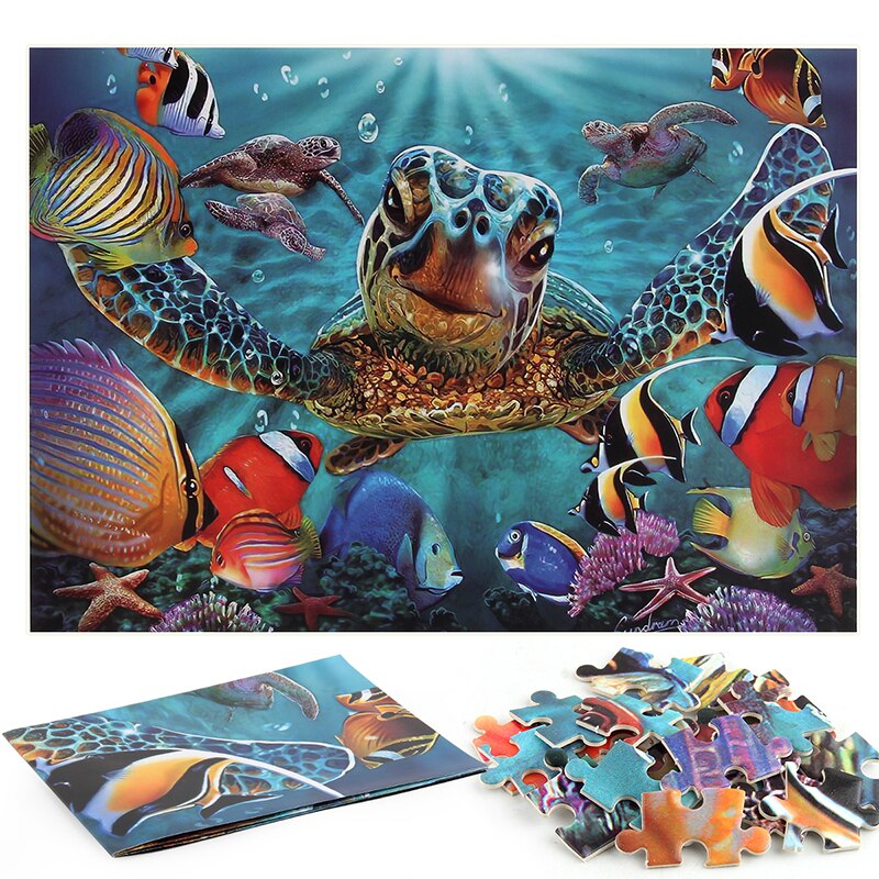 Zee Schildpad Puzzel 1000 Stuks Puzzel Voor Volwassenen Kids