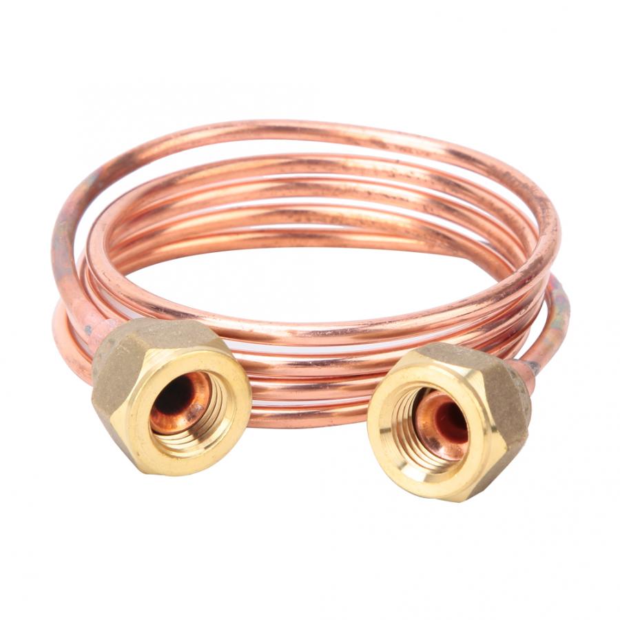 Tubo capilar de cobre Flexible y suave, piezas de refrigeración para armario de refrigeración, aire acondicionado Central, G1/4 &quot;, 2,8mm