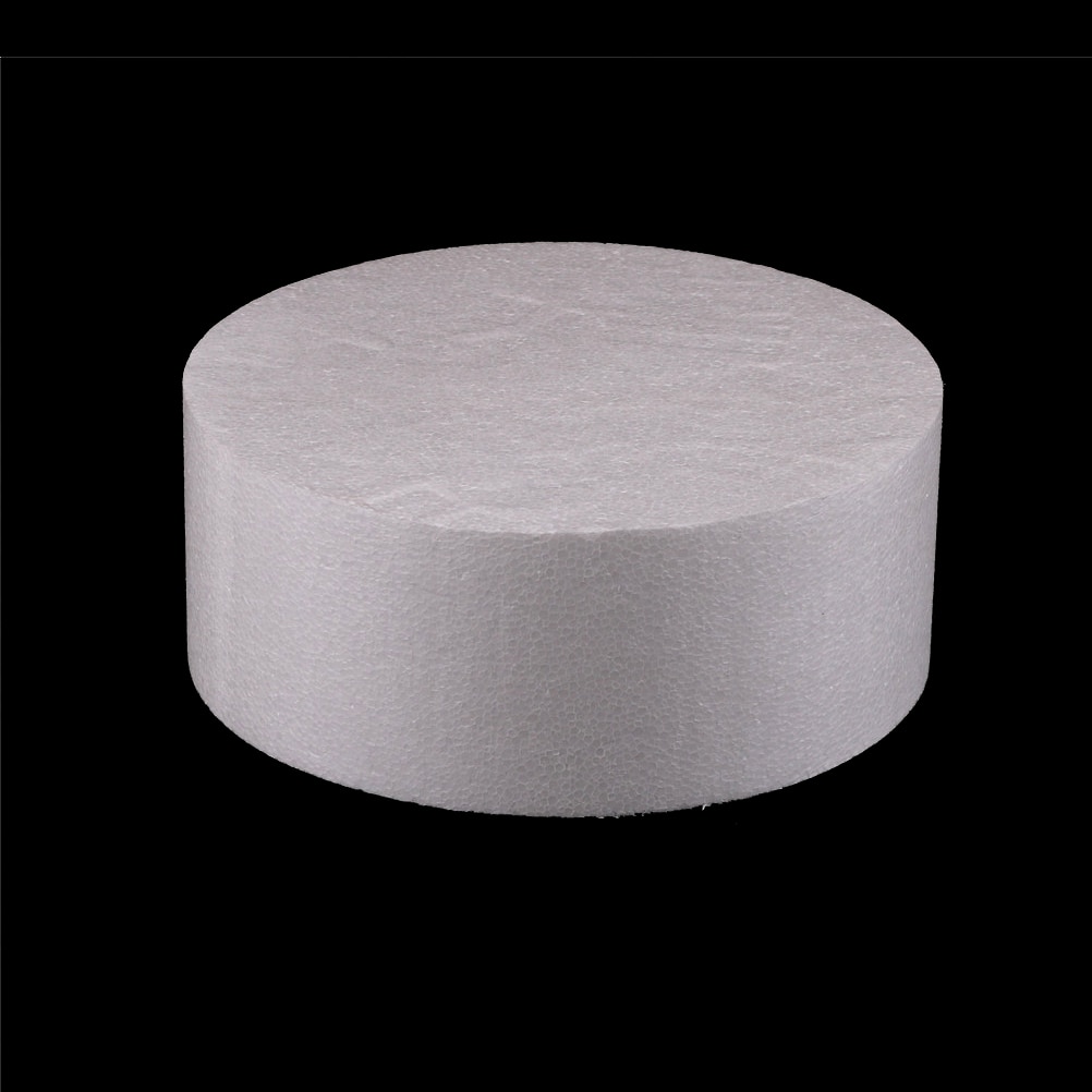 1 stk hvid 4/6/8/10 tommer rund styrofoam skum kage dummy sugarcraft blomsterindretning patrice model