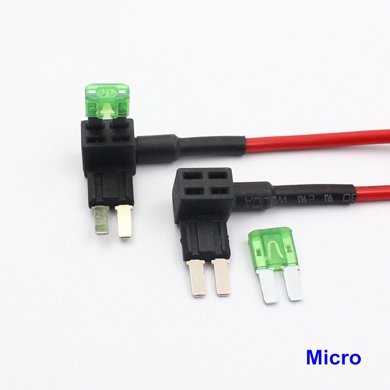 Rockeybright 5A 10A 30A Blade Fuse Boxes Holder Add A Circuit Standard Mini Micro Car Piggy Back Fuses Tap Dual Circuit Adapter