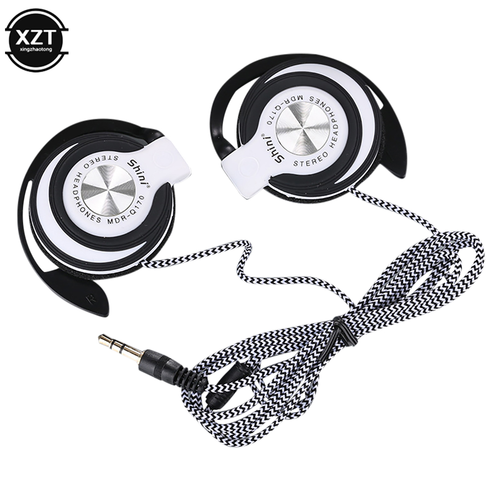 Wired Headphones HIFI Heavy Bass Headset Over-ear Adjustable Ear Hook Earphones Music Earphone For Phone