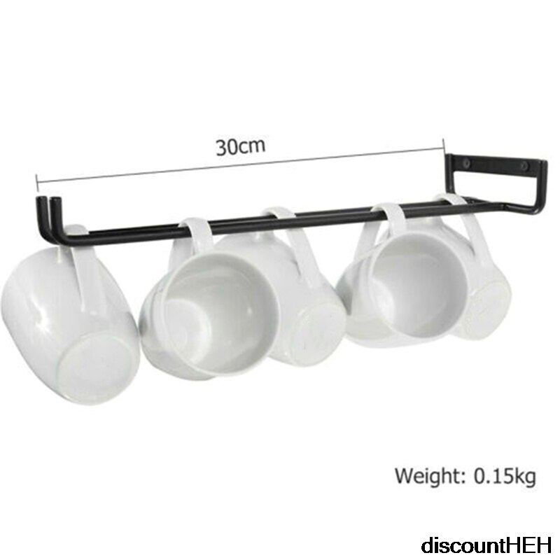 2 st 30cm hushållsrödvinshängande glasrack upp och ner hängande bägare enkel rad vinglashylla glasställ hängande