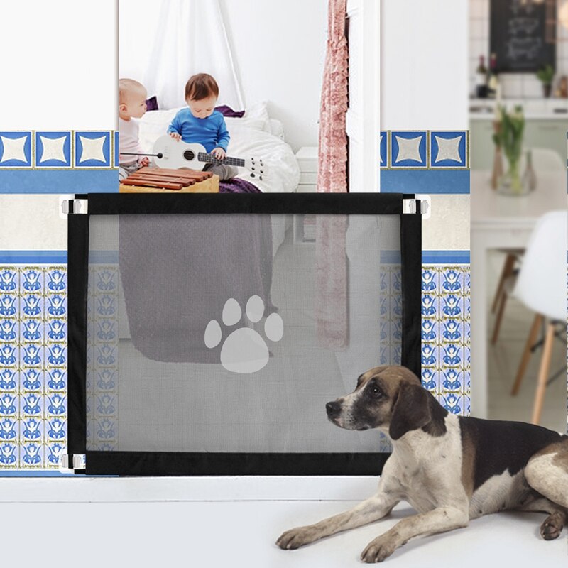 Puerta de perro para interior para puertas, guardia segura plegable para puerta de Mascota, malla de aislamiento extraancho alto para perros pequeños