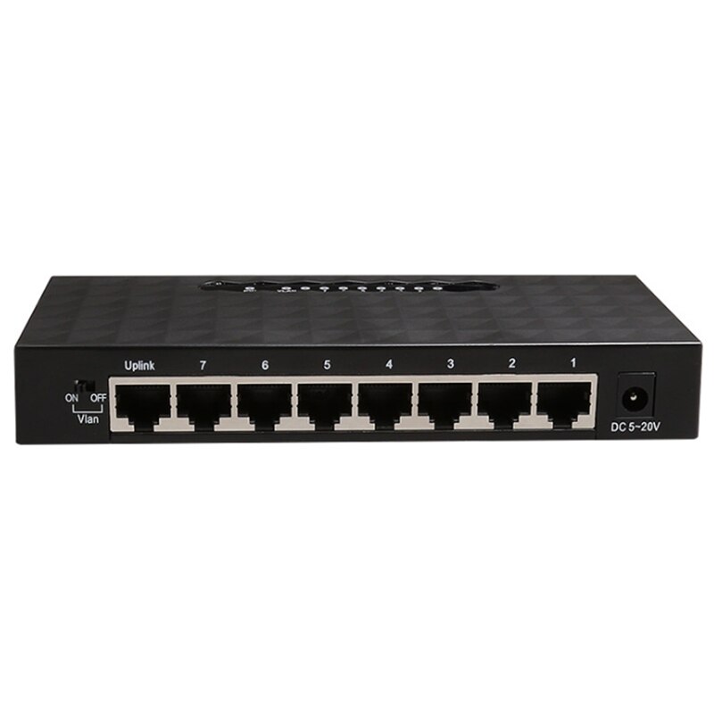 8 porte Gigabit Switch di Rete A 1000Mbps Gigabit Ethernet Switch di Rete Lan Hub Ethernet Intelligente Switcher Spina di UE
