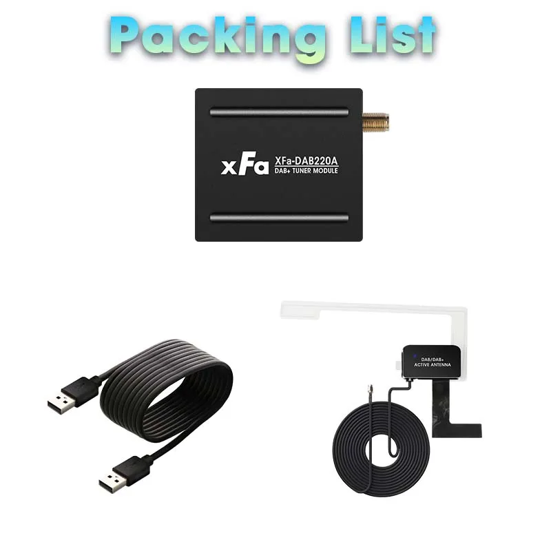 Dab/dab+ antenne med usb-adapter universal android bilradio gps stereomodtager dab dab+ signal hovedenhed led-indikator afspiller