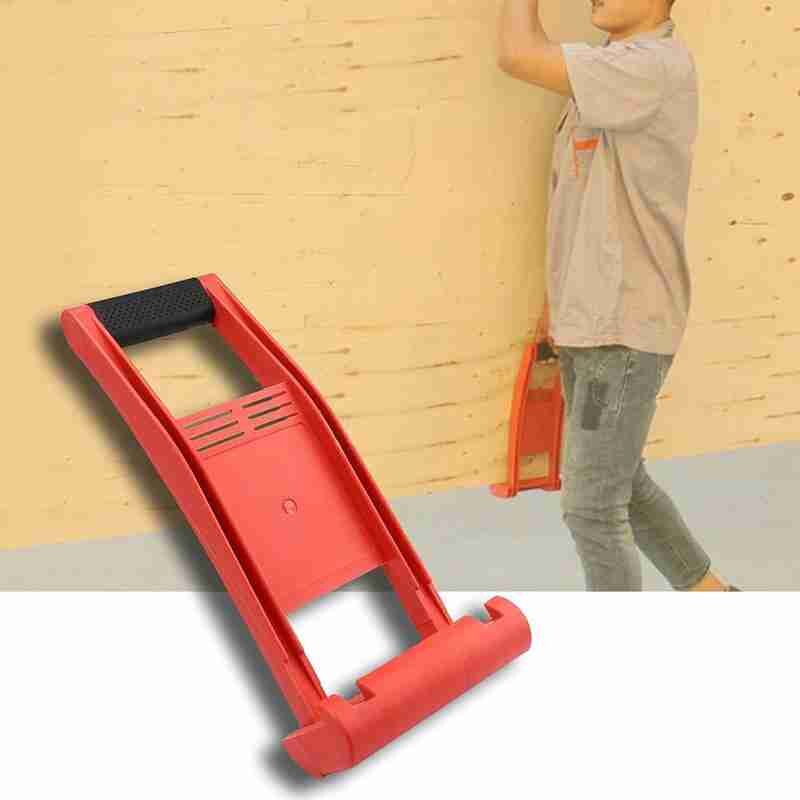 Effort-Saving Plate Lifter Heavy Duty Drywall Sheet Board Tool Lifter Carry Red Handle Color Carrier Panel Wood Q7D0