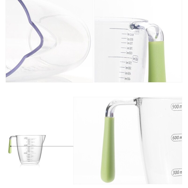 Plastic Measuring Cups with Scale Baking Milk Water Cups Measuring Tools Kitchen Three Measuring Cupset Bakeware