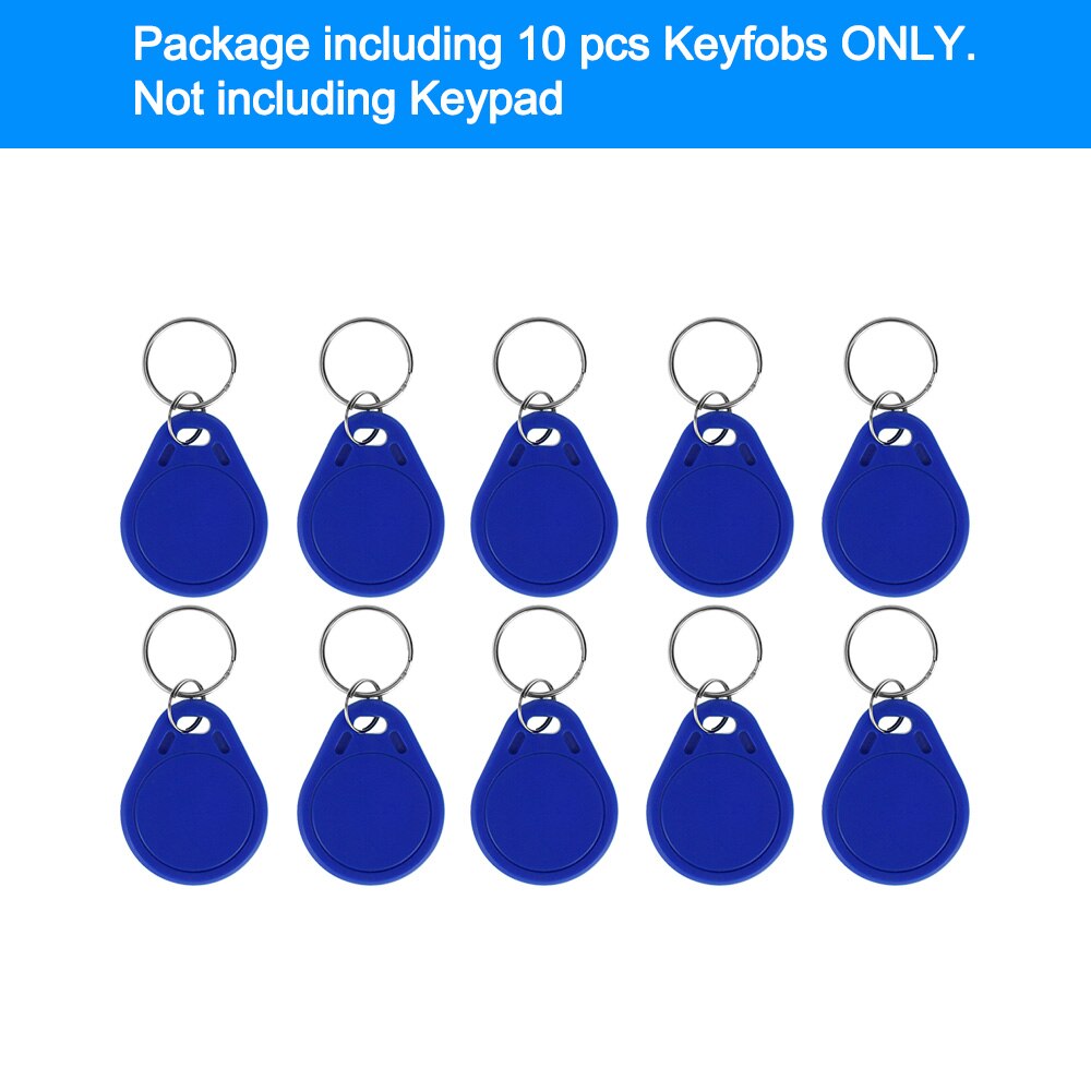 IP68 Waterproof Fingerprint Access Control System Biometrics Outdoor RFID Keypad Reader Touch Panel Wiegand26 13.56MHz for Home: 10 keys ONLY