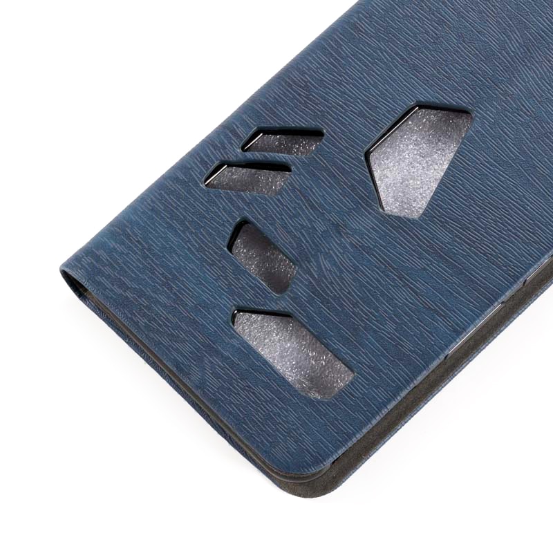 Wood grain PU Leather Phone Case For Asus ROG Phone ZS600KL Flip Case For Asus ROG Phone ZS600KL Wallet Case Silicone Back Cover