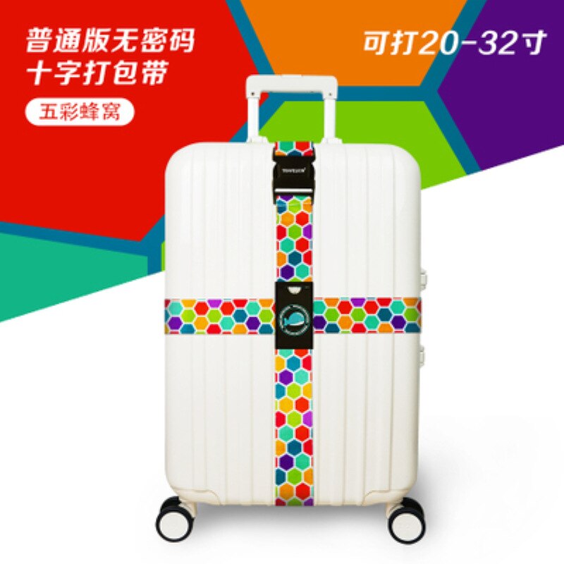 Bagagerem krydsbælte pakning justerbar rejse kuffert med nylon kuffert med rejsetilbehør: 02