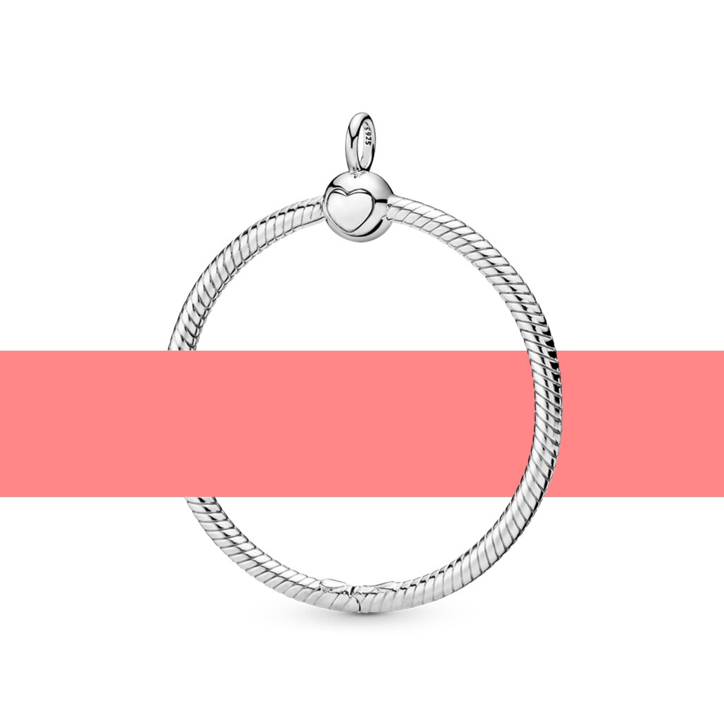 925 argento colore O cerchio ciondolo momenti collana gioielli fai da te fascino misura PAN originale per ciondolo regalo donna