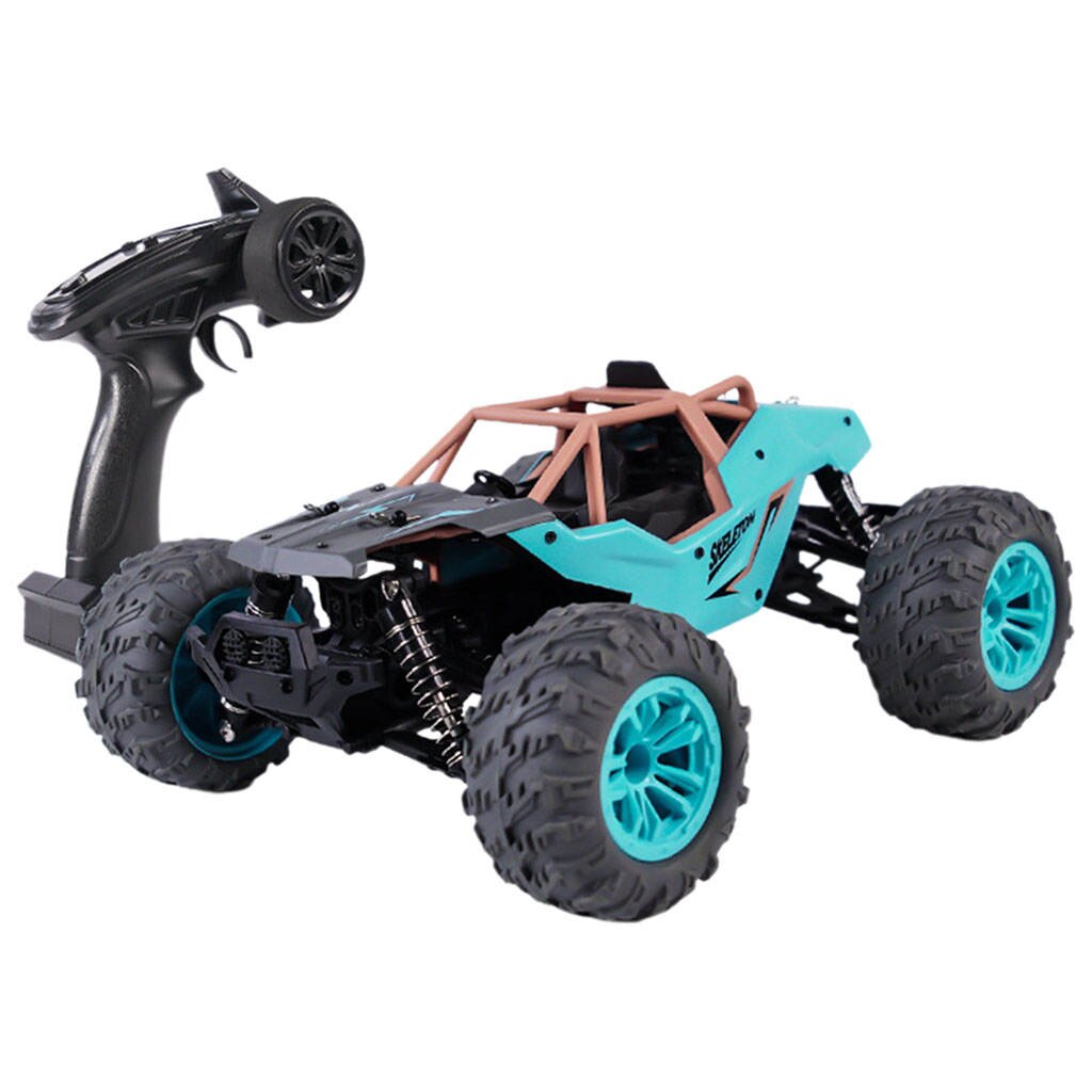Bigfoot – camion radiocommandé pour enfants, 36 km/h, 4x4, étanche, télécommandé, hors route, pour garçons: Blue Style 3
