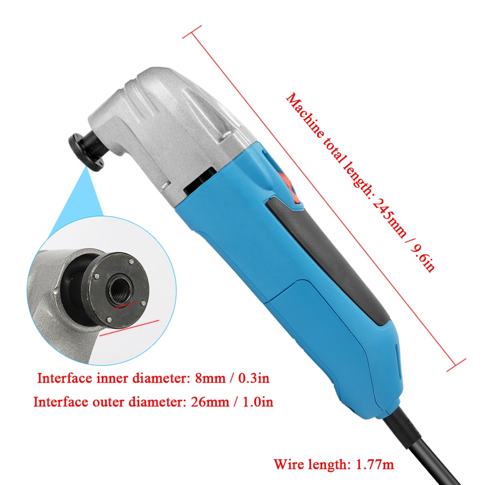 Multifunctional Trimming Machine Oscillating Power Tool Electric Trimmer Trepanning Slotting Cutting Polishing Machines