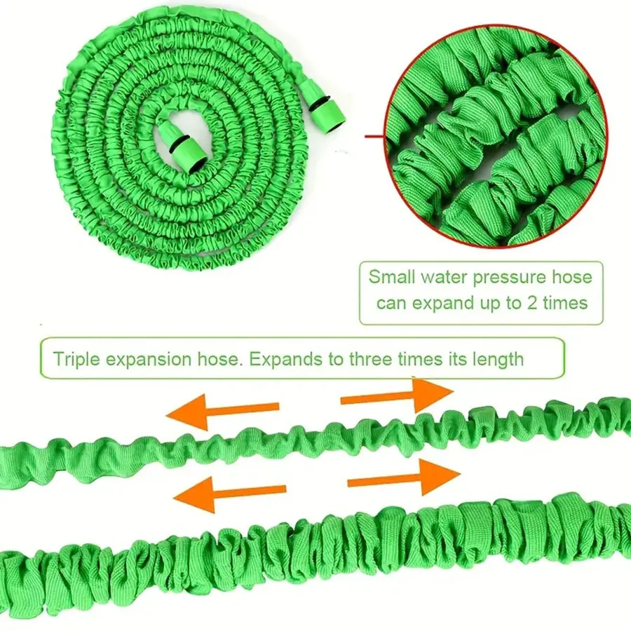 25FT-200FT Erweiterbarer Zauberschlauch Leichtes Strapazierfähiges Material Spritzpistole Mit 7 Sprühfunktionen Gartenbewässerungswerkzeug Für DenHeimgebrauch Intelligentes Verbindungdesign Vielseitige Anwendung