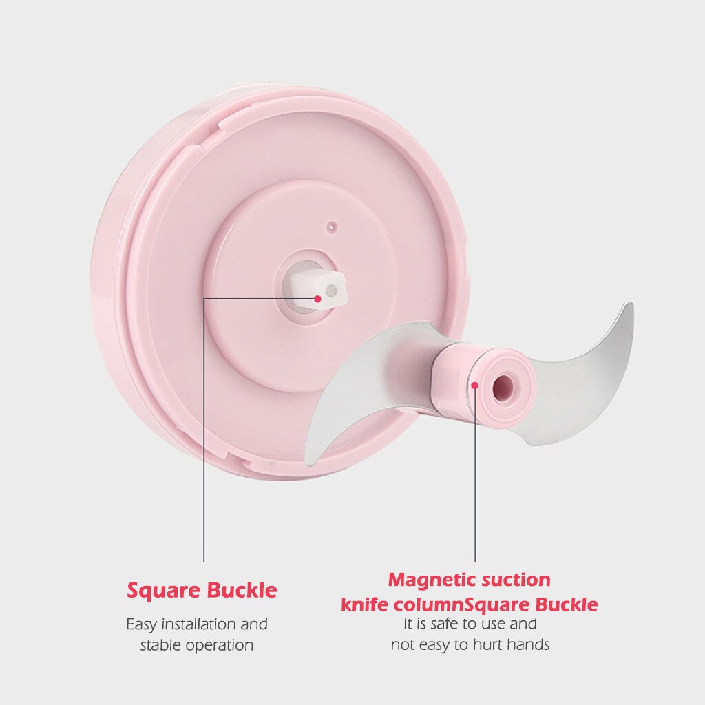 Portable Electric Crusher Multifunction High Speedy Vegetable Fruit Shredder Mini USB Rechargable Vegetables Garlic Cutter A05