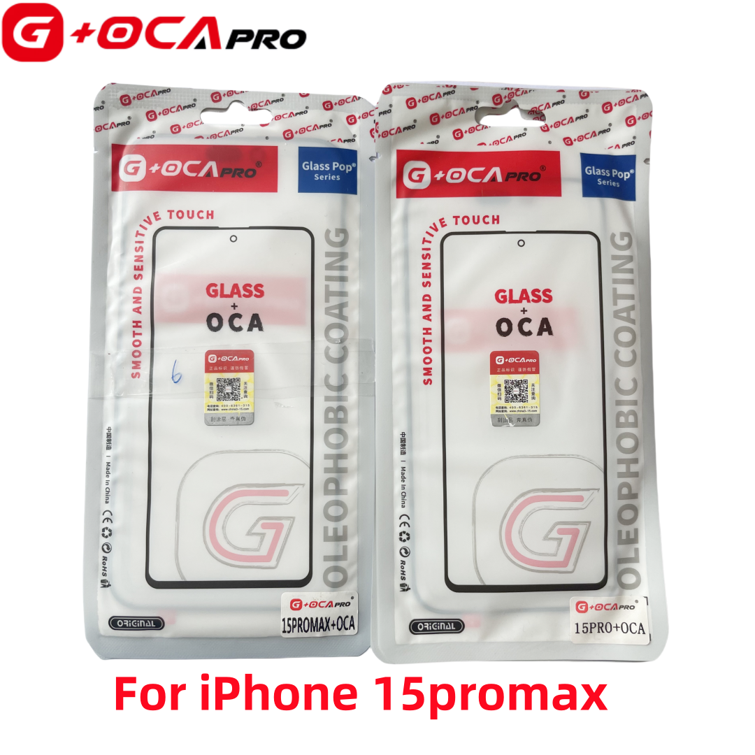 5 sztuki szkła g+oca pro + przedni panel oca do iphone'a 15 15p 12 13 promax 14 plus pro max mini 16 16 pro 16 promax 16e, 11 dotykowa lcd