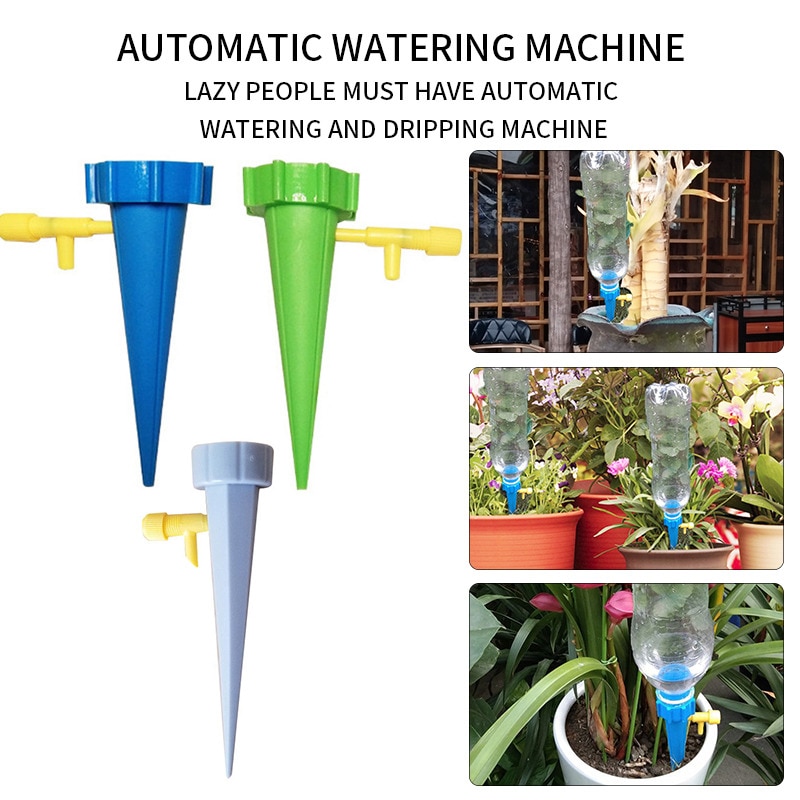1pc Auto Drip Irrigation Watering System Dripper Spike Kits Garden Household Plant Flower Automatic Waterer dripping system tool