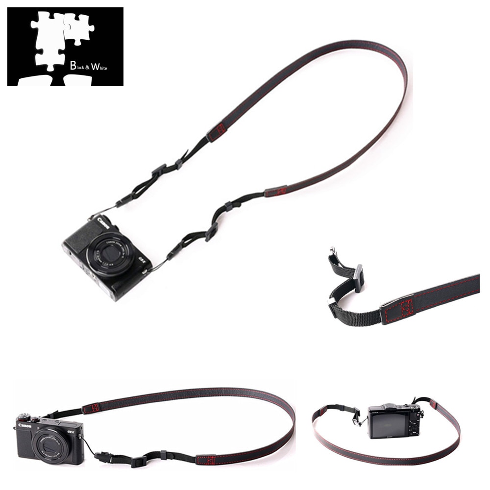 En Cuir Pu Épaule Cou Sangle pour Panasonic Lumix ZS70 ZS200 ZS100 TZ110 TZ100 TZ90 TZ95 LX100 LX15 LX10 LX7 LX5 LX3 LX1