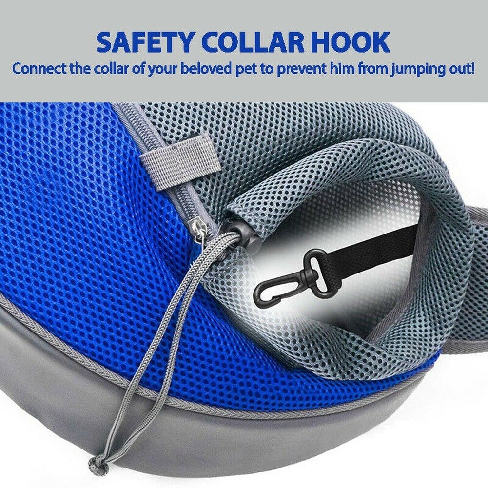 Hond huisdier puppy draagtas rugzak reistas schoudertas mesh sling draagzak comfort reistas schoudertas sling rugzak