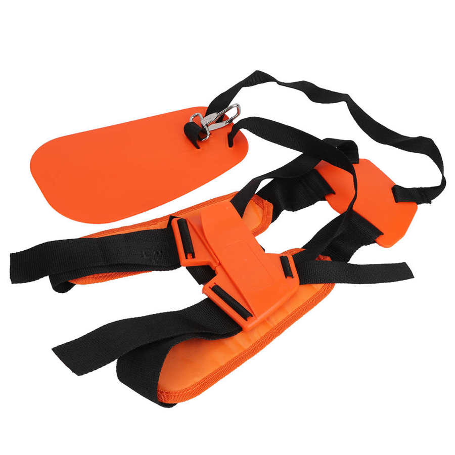 YOUSHARES Grastrimmer harnas - maaierharnas riem trimmer schouderriem nylon riem voor bosmaaier en grastrimmer compatibel met de meeste grastrimmers (oranje