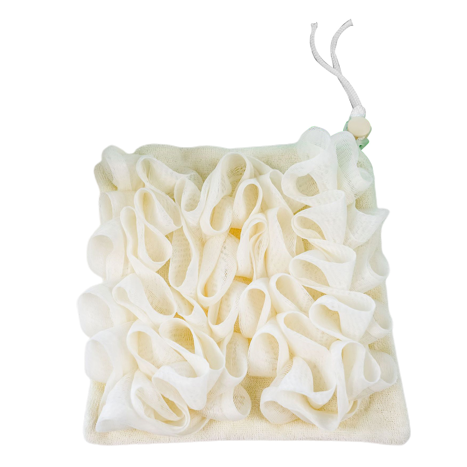 2 In1 Body Bad Spons Super Zachte Exfoliërende Loofahs Douchebal Hantable Scrub Handdoek Badbal Voor Lichaamsreinigingsborstel: Rood