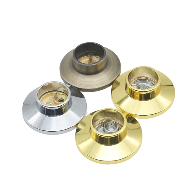 2pcs Zinc Alloy pipe bracket 25mm Dia Tube support Flange Seat for Wardrobe Hanging Rail Rod Pole Socket End Holder Hardware